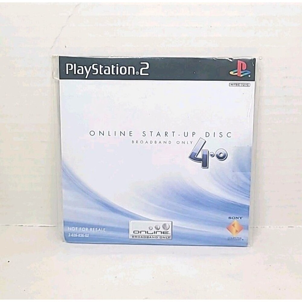 Brand New Sealed Sony PS2 PlayStation 2 Online Start-Up Disc
